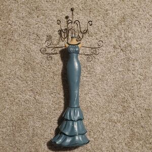 Elegant Blue Dress Wall Decor